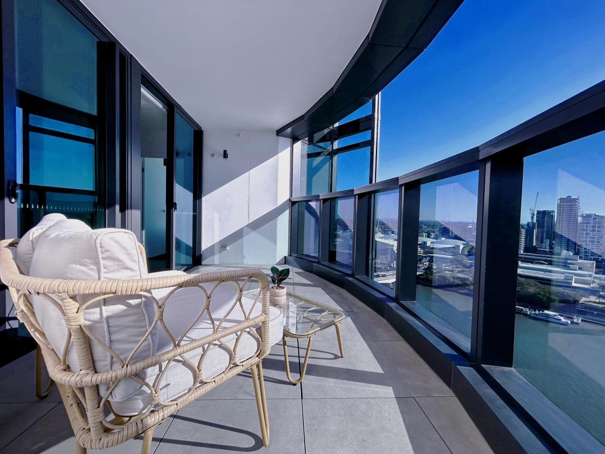 Brisbane Riverfront Oasis 2Bed Panoramic Riverview Extérieur photo